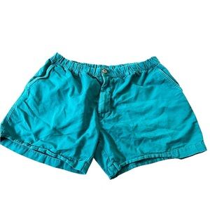 Chubbies Womens Teal Cotton Khaki Shorts Size XL